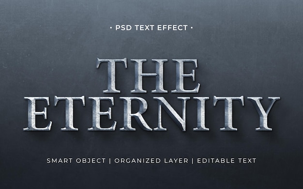 PSD het eternity text-effect