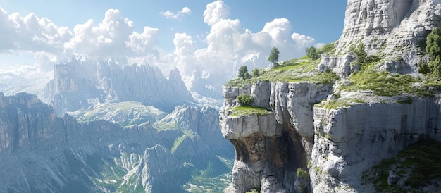 Het majestueuze berglandschap