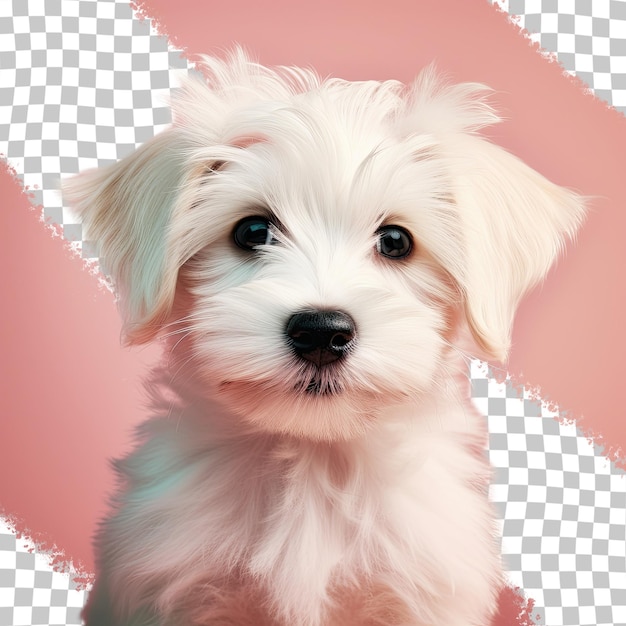 Het portret van de witte puppyhond