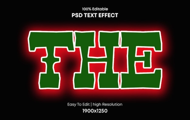 PSD het psd 3d-teksteffect volledig bewerkbare hoge kwaliteit