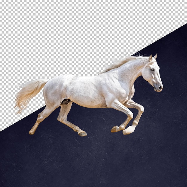 Het witte paard in beweging