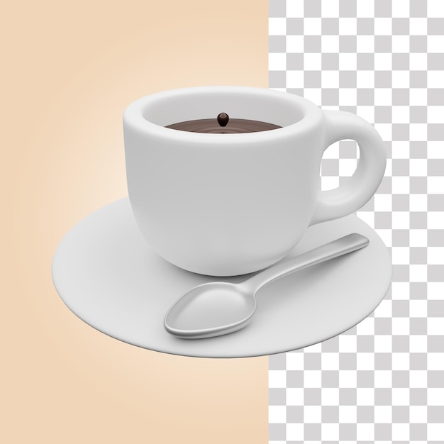 Hete Koffiekopje 3D Pictogram