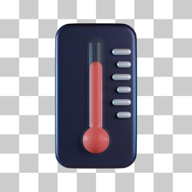 PSD hete temperatuur 3d pictogram