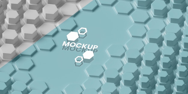 PSD hexagonal 3d background