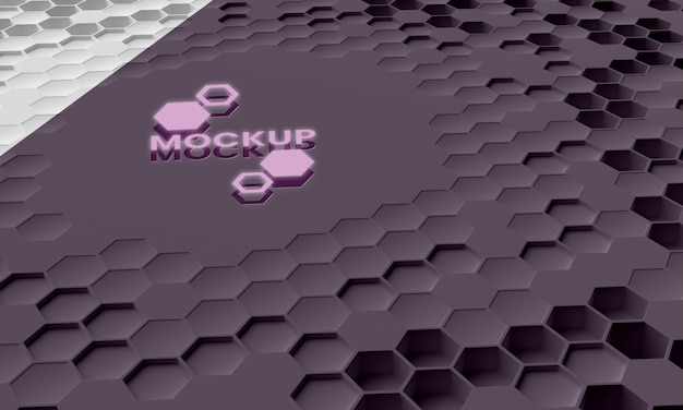 Hexagonal 3d background