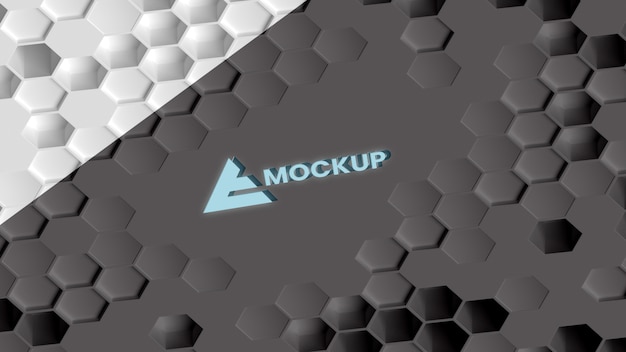 PSD hexagonal 3d background