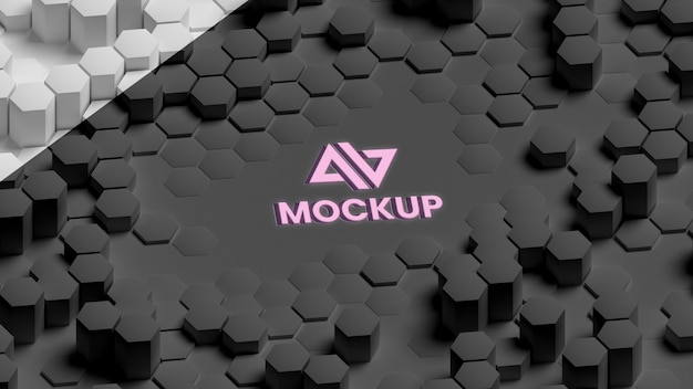 PSD hexagonal 3d background