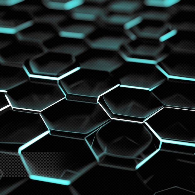 Hexagonal pattern effect transparent gaming background