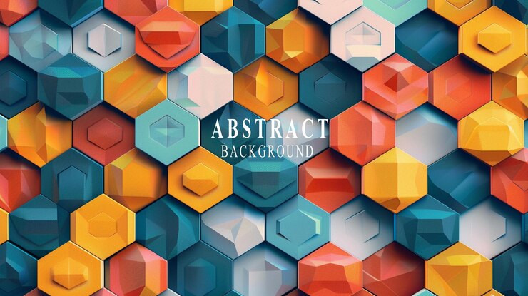 PSD hexagons pattern geometric abstract background with simple hexagonal elements