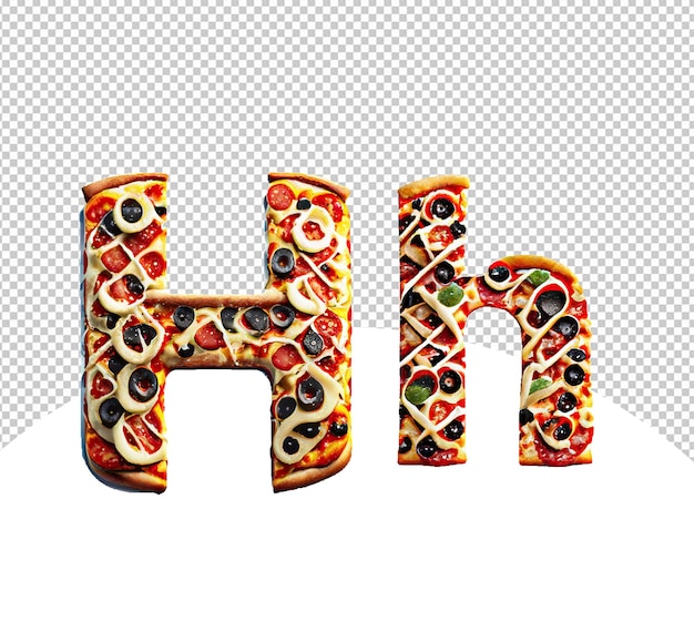 PSD hh letterontwerp pizza