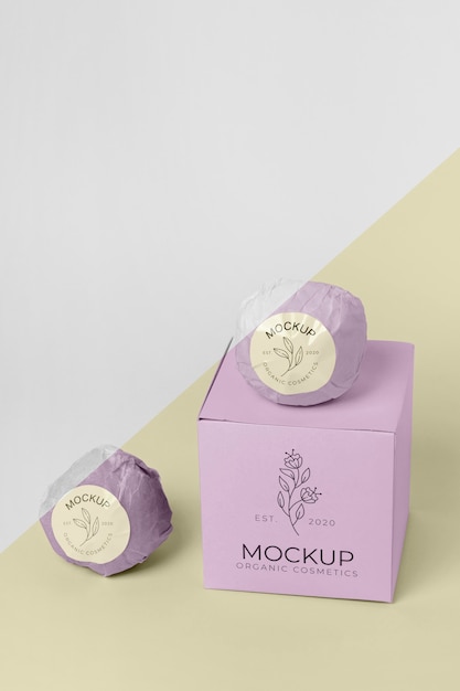 high angle bath bombs mock-up