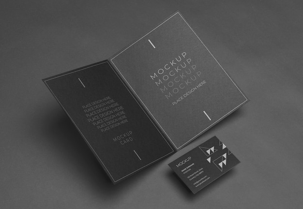 high angle corporation stationery mock-up assortment