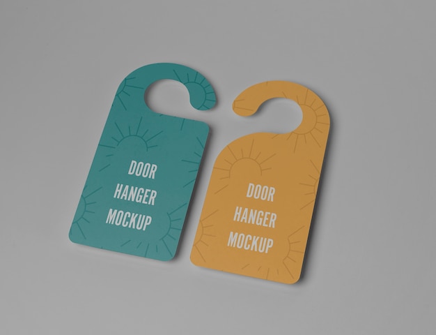 High angle door hangers