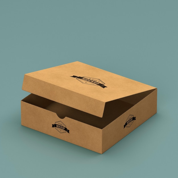 PSD high angle of packaging box mock-up