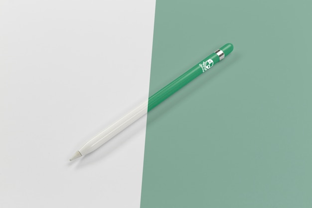 high angle of pen for back to school