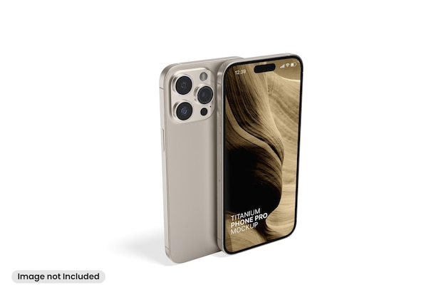 High Angle Shot of Smartphone Mockup