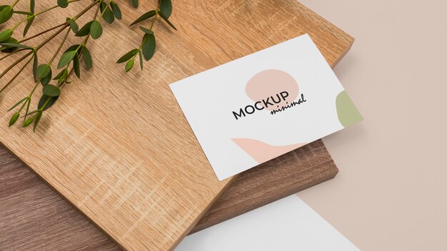 Mockup di cancelleria ad alto angolo