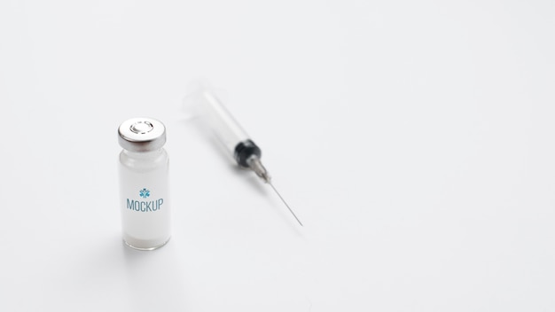 PSD high angle syringe with vial