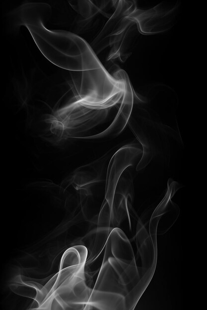 High detailed smokes from hot chocolate isolated on transparent background