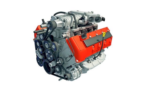 high-performance engine with supercharger
