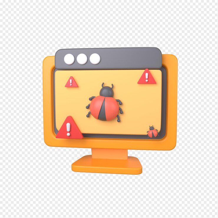 PSD high quality 3d icon complex website bug