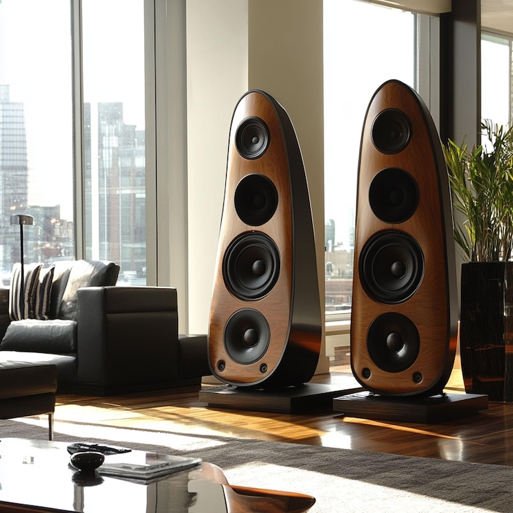PSD high quality image of speakers