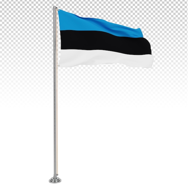 High Quality National flag of Estonia Editable PSD Image