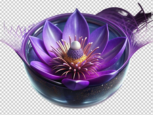 PSD high quality purple flower