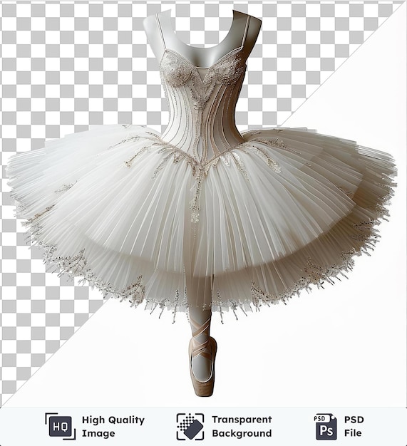 PSD high quality transparent psd realistic photographic ballerina _ s tutu dress