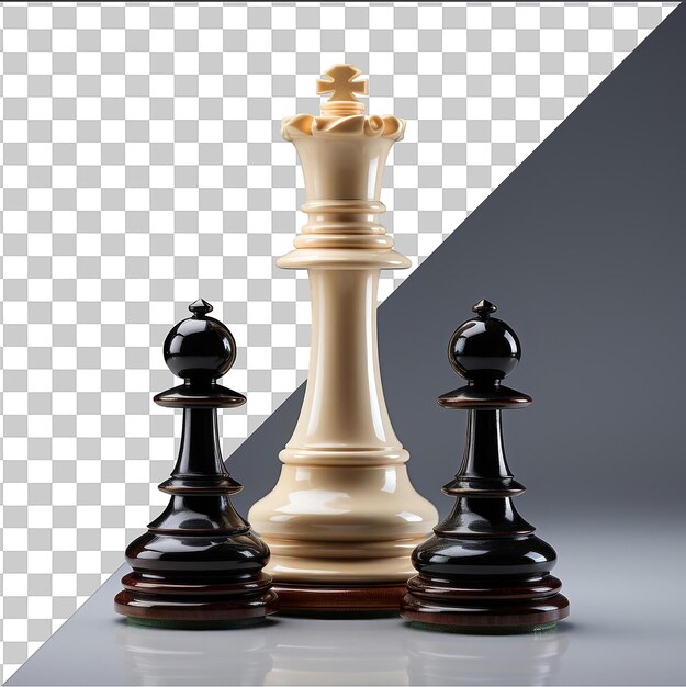 High quality transparent psd realistic photographic chess player _ s chessboard
