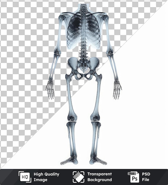 PSD high quality transparent psd realistic photographic radiologist _ s x ray film the human skeleton