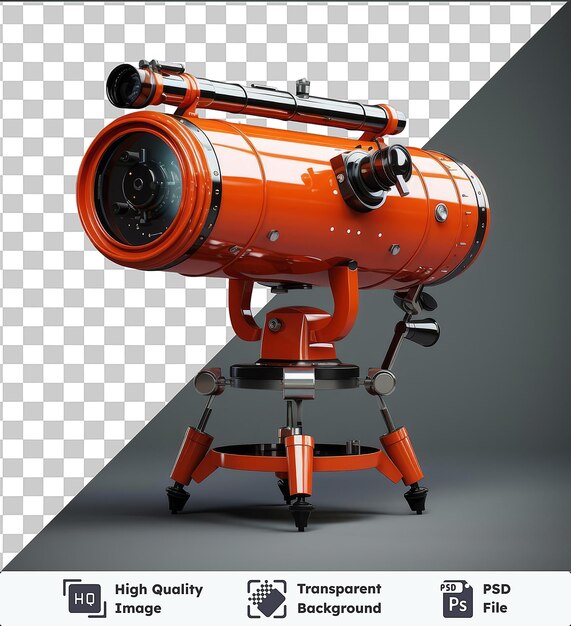 PSD high quality transparent psd realistic photographic ufo researcher _ s telescope the science