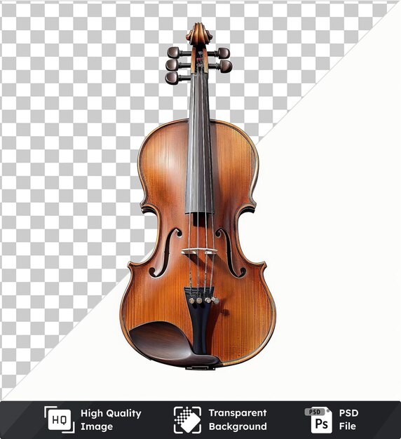 Alta qualità trasparente psd fotografica realistica violino maker39s violino su uno sfondo isolato