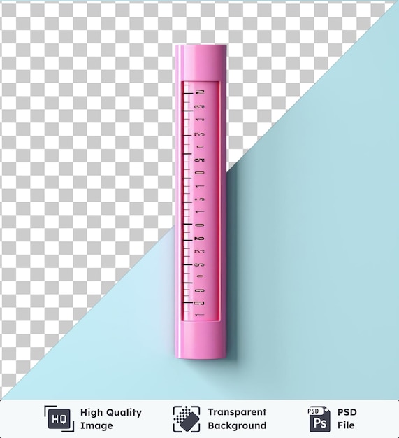 PSD high quality transparent psd thermometer pink