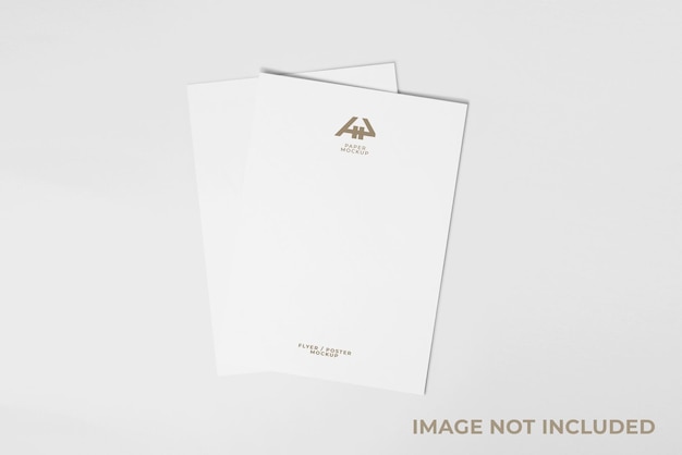 high resolution a4 mockup realistic