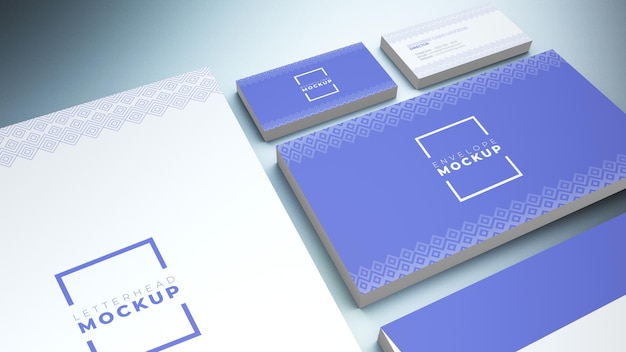 High resolution stationery item psd mockup with editable layers