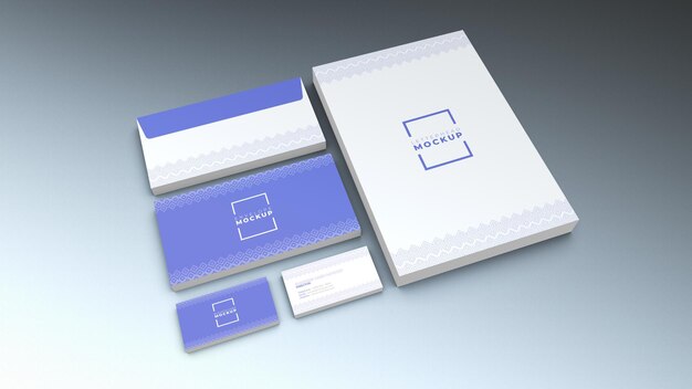 Premium PSD  Top view color palette card mockup for showcasing