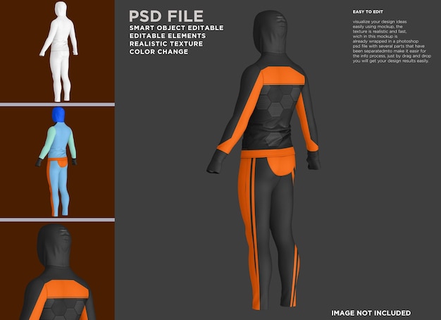 PSD 하이 러닝 저지 티셔츠 풀 모