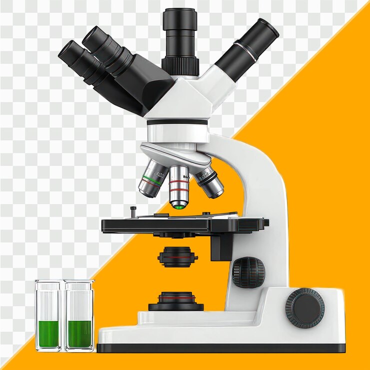 PSD highpowered laboratory microscope