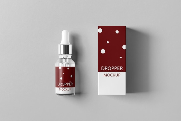 PSD highquality dropper bottle mockup customize your vision