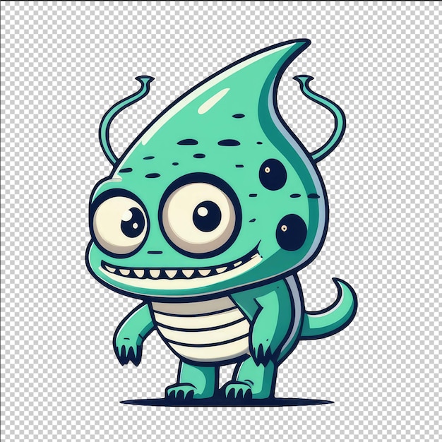 PSD highquality monster sticker for adventures