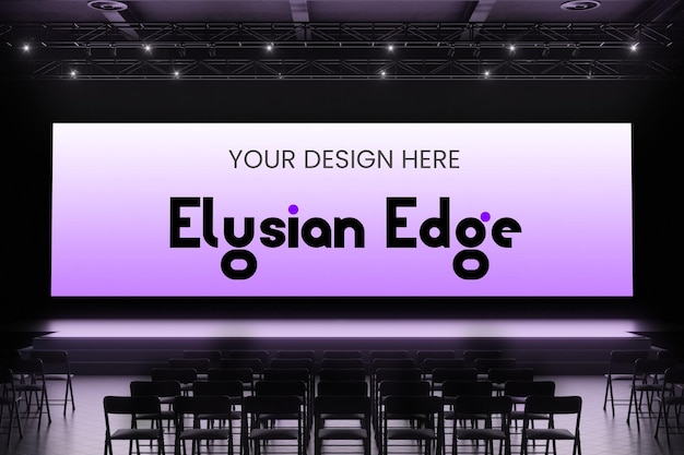highquality projector screen mockup ideal for showcasing presentations digital content