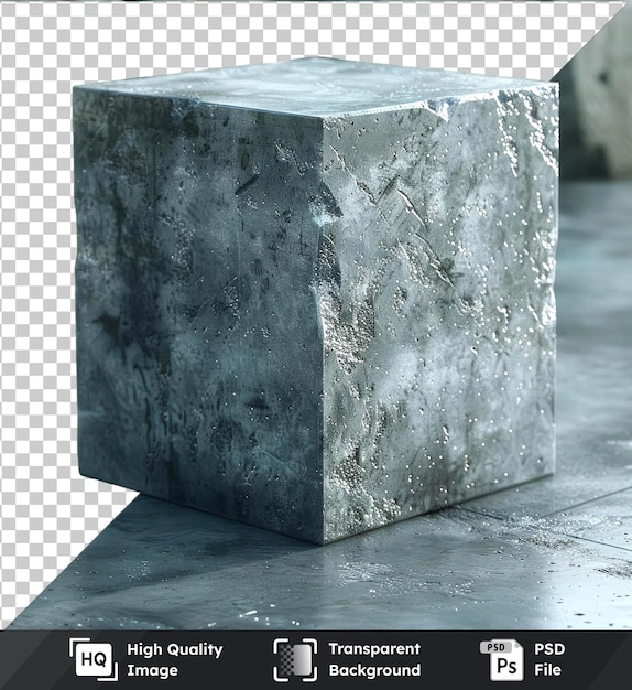 Highquality psd quarks on concrete block with square and gray blocks accompanied by gray line