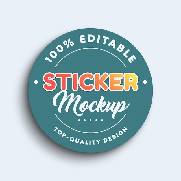 HighQuality Sticker Mockup Collectie