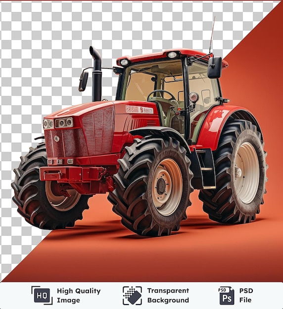 PSD highquality transparent psd realistic photographic farmer_s tractor