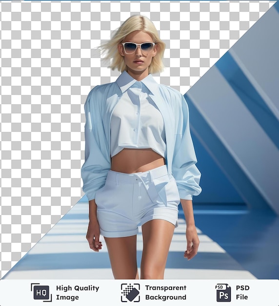 PSD highquality transparent psd realistic photographic fashion model_s runway