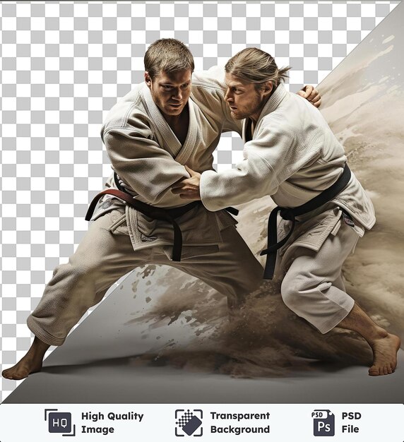 PSD highquality transparent psd realistic photographic judo master_s judo match