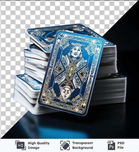 PSD highquality transparent psd realistic photographic magician_s playing cards