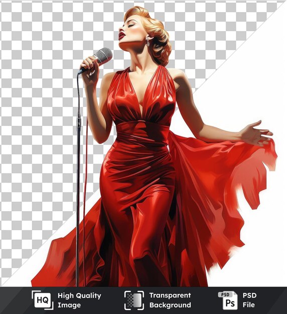 PSD highquality transparent psd realistic photographic opera singer_s opera performance