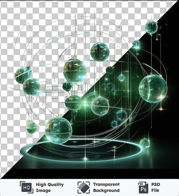 PSD psd trasparente di alta qualità fotografica realistica equazioni di fisico quantistico